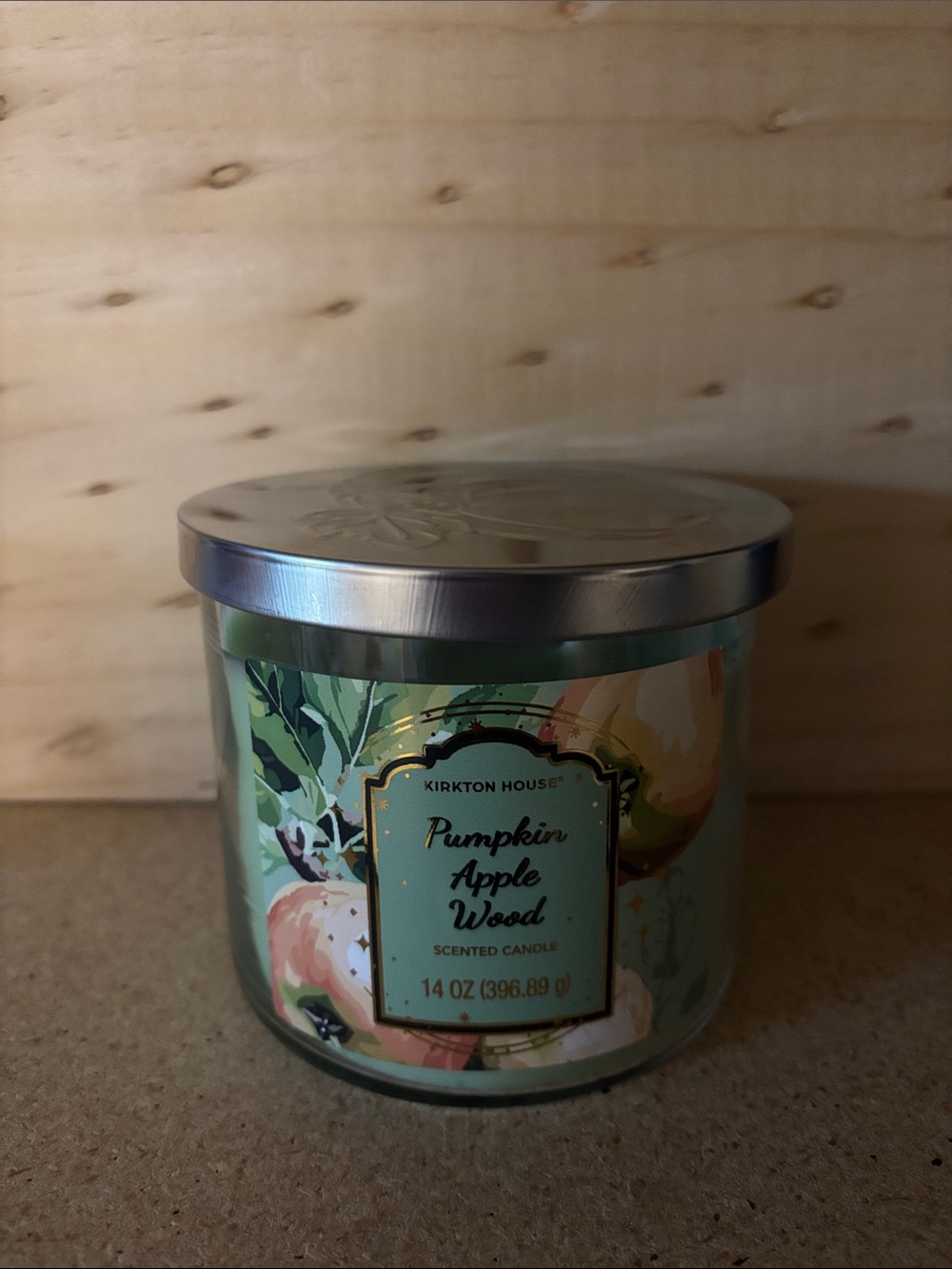 Kirkton House Pumpkin Apple Wood Scented Candle - Green